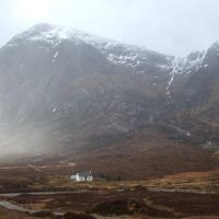 Lagangarbh hut with the Buachaille Etive Mor looming in the background (Brian Street)