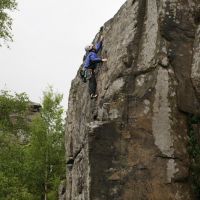 Mark on Sickle Butress Direct In The Rain (Dave Dillon)