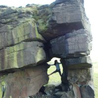Ding in Flying Buttress arch (Pule Hill) 1 (Dave Shotton)