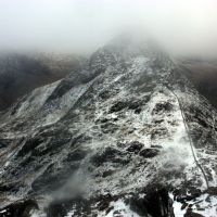 Tryfan in the murk (Dave Dillon)