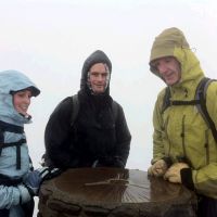 Wet, windy and foggy summit (Kate Graham)