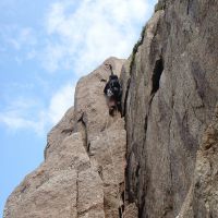 Duncan on Gambit Climb (Gareth Williams)