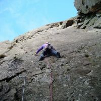 Craig leading 'Kennel Wall' (MS) (Colin Maddison)