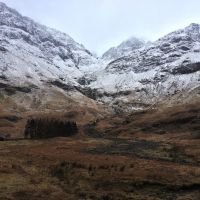 Bidean Nam Bean the day after our walk and after the avalanche (Emily Pitts)