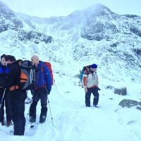 Bidean nam Bean with Colin Maddison, Andy Stratford, Steve Graham and Phil Jarvis (Emily Pitts)