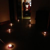 Candlelit Pathway To Food (Dave Wylie)