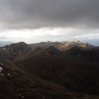 The western mamores from Binean Mor (1130m) (Andy Stratford)