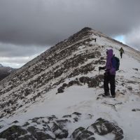 Descending the South Ridge of Binean Mor (Andy Stratford)