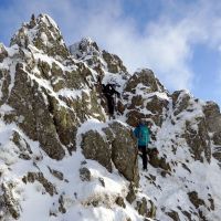 George and Emily on Striding Edge (Dave Wylie)