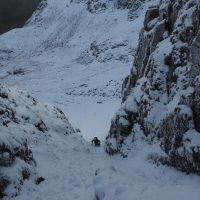 JIm Climbing out of Ruthwaite Cove, Nethermost Crag (Andy Stratford)