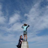Ding on the trig-point (Oi Ding Koy)