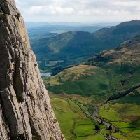 Climber on ‘D’ Route, Gimmer (Sean Kelly)