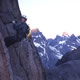 Abseiling from the Baron at the end of a long Greenland day