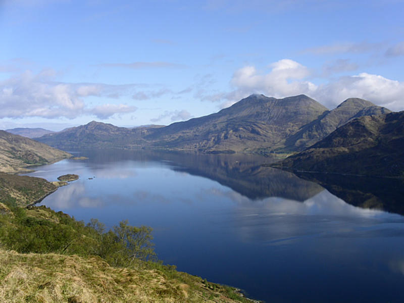 Beinn Sgritheall across Loch Hourn on Day 1