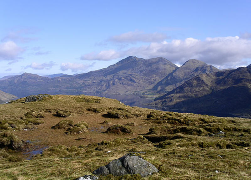 Beinn Sgritheall (again) from approach to NE ridge of Stob a Chearcaill (day 1).