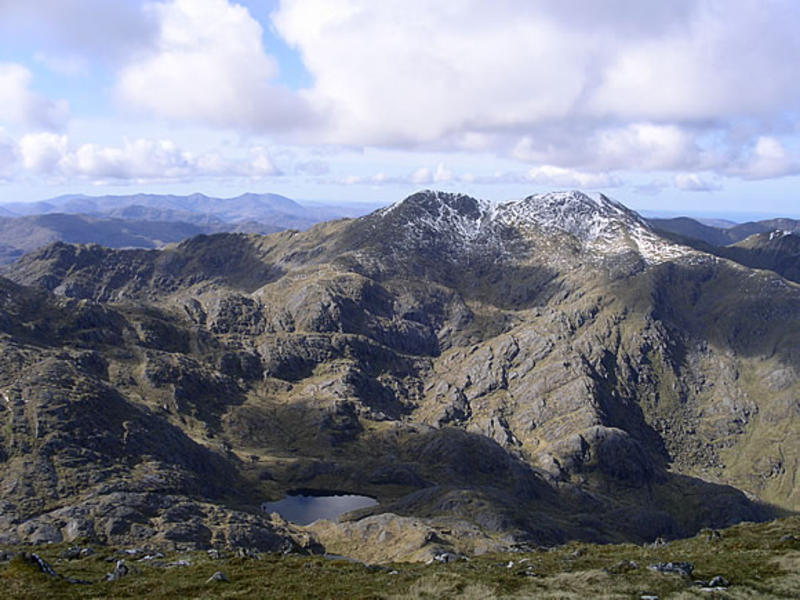 Meall Buidhe and Coire Odhair from Luinne Bheinn (day 2)