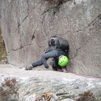 Andy Stratford -  P1 North Buttress Route, Tryfan (Colin Maddison)