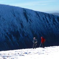 On the edge of the lairig ghru (Virginia Castick)
