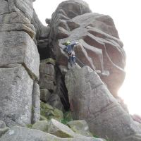 Andy S on Flying Buttress (Lucie Williams)