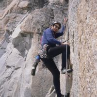 Colin Maddison on the Bonatti-Gallieni route on the Chandelle (Duncan Lee)