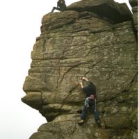 Scumbag and James on Chequers Buttress (James Richardson)