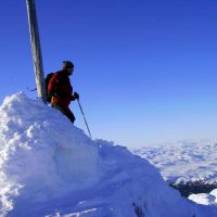 Dave on the summit of Gaustatoppen (David Lygate)