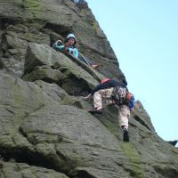 Ding and Mark on Long Climb (Roger Dyke)