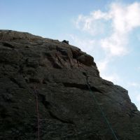 Andy Stratford on North West Arete, Gimmer (Colin Maddison)