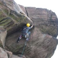 Andy finishing the top of Crack and Corner (Simon Robertshaw)
