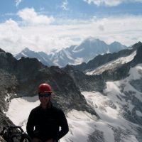 Summit - Finsteraarhorn behind (Colin Maddison)