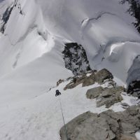 Descent of the Jungfrau - assisting the Spanish team (Andy Stratford)