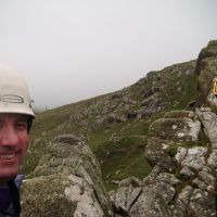 Enjoying the wind and rain on Commando Ridge (Colin Maddison)