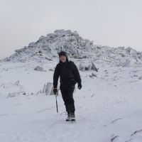 Dave Wylie on the Glyders (Andy Stratford)