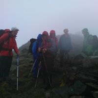 Yr Wyddfa summit - first time round! (Dave Shotton)