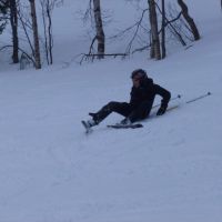 Andy still learning to ski (Gareth Williams)