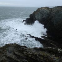 Wild surf at Porth Gwalch #2 (Dave Shotton)