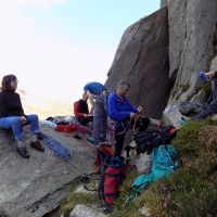 Before the climb - Clogwyn y Tarw. (Colin Maddison)