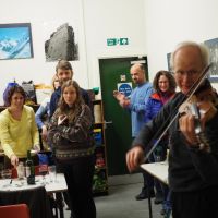 At the KMC we fiddle the Haggis in (Andy Stratford)
