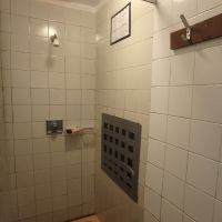 Ladies' shower - temporary repair! (Dave Shotton)