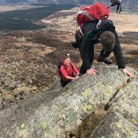 Fiona and John ascending Moel Siabod (Emily Pitts)