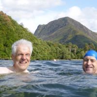 Dave and Mark enjoying themselves in Buttermere (Virginia Castick)