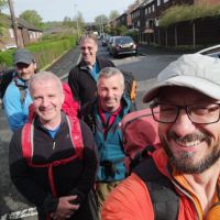 The team that walked from Jim's in Mossley (Andy Stratford)