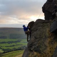 Andy and Jim on Great Slab Right HVS (Rory Marsden)