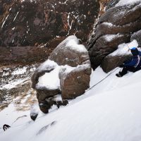 G&T climbing on day 3 of winter skills (Georgia Dowler)
