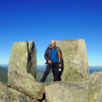 David at the summit of Tryfan (Dave Wylie)