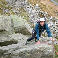 Mich seconding on Direct Route (Dave Wylie)