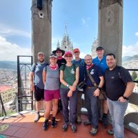 KMC first ascent of the Basilica Tower, Quito (Andy Stratford)