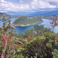 Laguna Cuicocha acclimatisation walk to 3650m