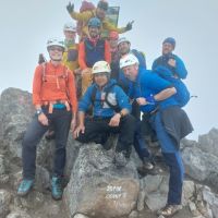 The team on Imbabura North Summit (4,480m)