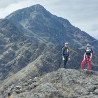 Clac Glas and Bla Bheinn traverse Sean Clancy and Jess Pealing (Andy Stratford)